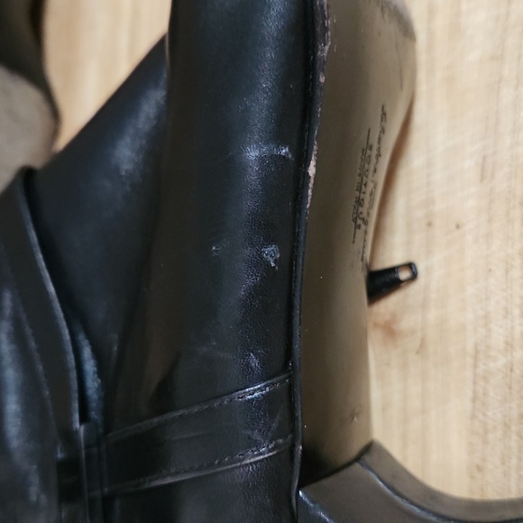 Salvatore Ferragamo Italian black leather Vintage used boots size 6.5 - Picture 8 of 16